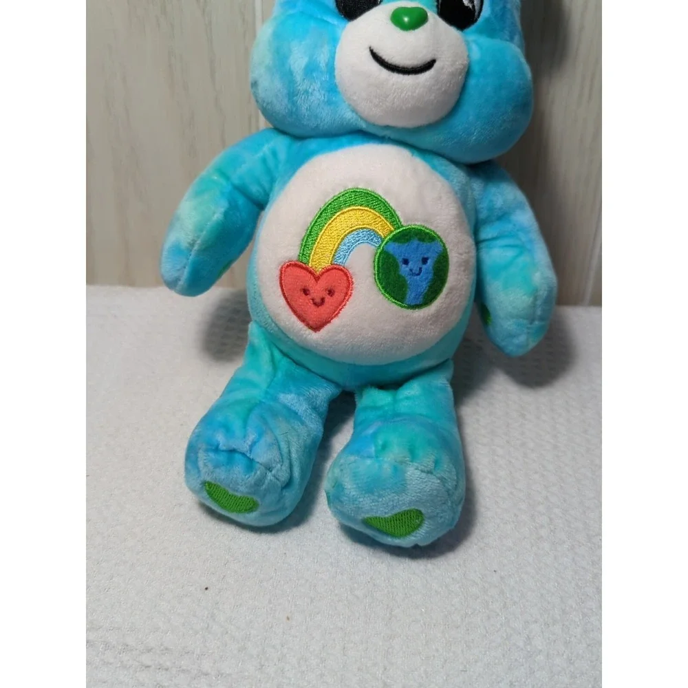 Care Bears Love the Earth Plush teddy blue green Basic Fun 9